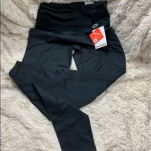 Marika Side Pocket Tummy Control Womens Leggings M